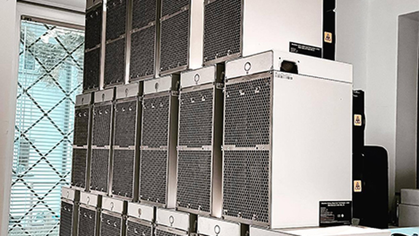 What 61 ASIC miners actually look like on our shelves