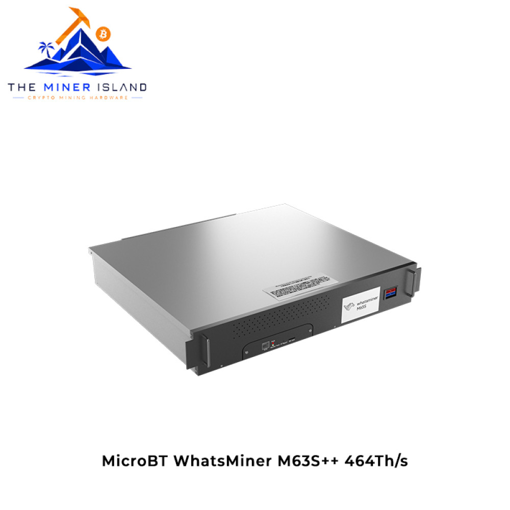 MicroBT WhatsMiner M63S++ 464Th/s Bitcoin ASIC Miner, Hydro-Cooled