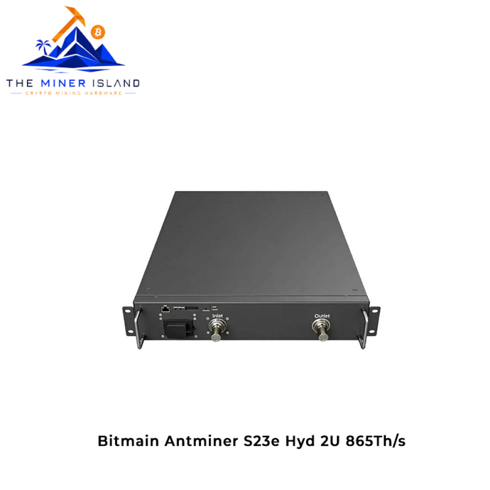 Bitmain Antminer S23e Hyd 2U 865Th/s Bitcoin ASIC Miner, SHA-256 ASIC
