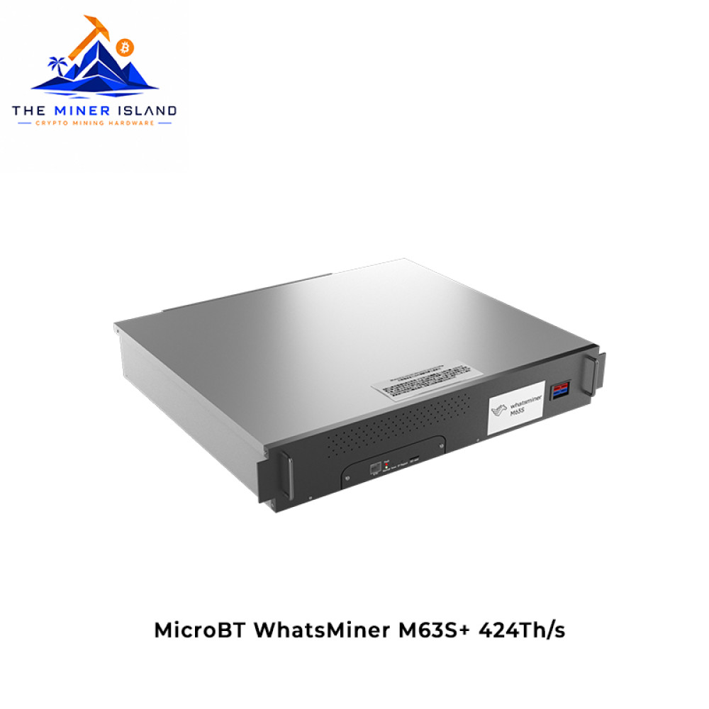 MicroBT WhatsMiner M63S+ 424Th/s Bitcoin ASIC Miner, Hydro-Cooled