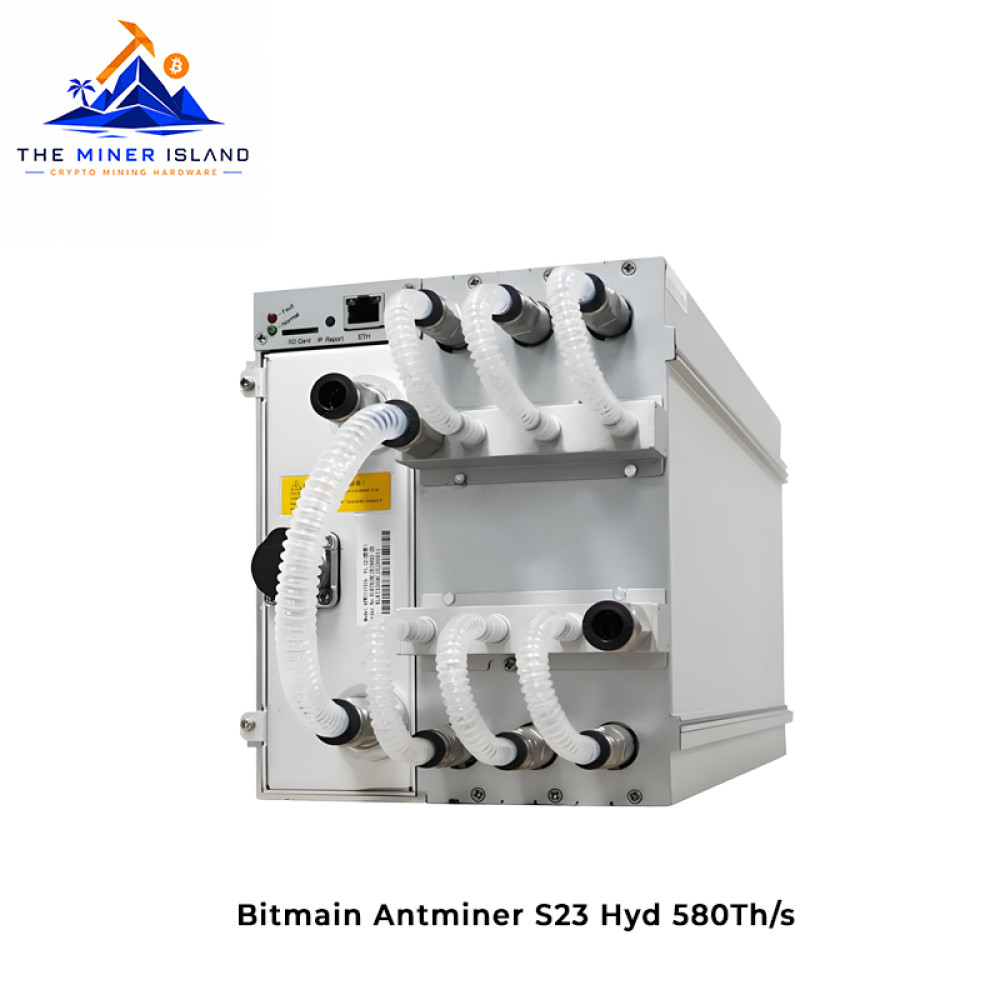 Bitmain Antminer S23 Hyd 580Th/s Bitcoin ASIC Miner, SHA-256 ASIC