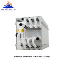 Bitmain Antminer S19 Pro++ 125Th/s Bitcoin ASIC Miner, Air-Cooled SHA-256