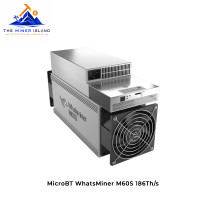 MicroBT WhatsMiner M60S 186Th/s Bitcoin ASIC Miner, Air-Cooled SHA-256