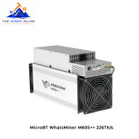 MicroBT WhatsMiner M60S++ 226Th/s Bitcoin ASIC Miner, Air-Cooled SHA-256