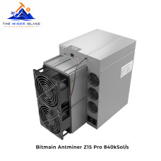 Bitmain Antminer Z15 Pro 840kSol/s Equihash ASIC Miner, Zcash & Horizen