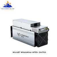 MicroBT WhatsMiner M70S+ 244Th/s Bitcoin ASIC Miner, Air-Cooled SHA-256