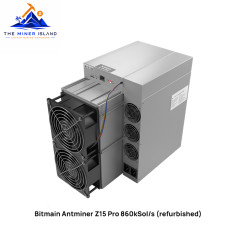 Bitmain Antminer Z15 Pro 860kSol/s Equihash ASIC Miner, Refurbished